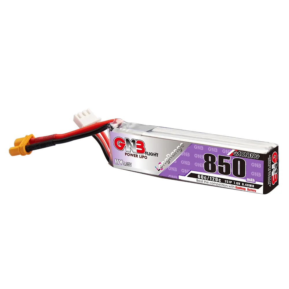 GAONENG GNB LiPo Battery 850mA - Drone Kit Long Range 评论和价格